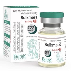 Bulkmass 500 by British Pharma vial and box