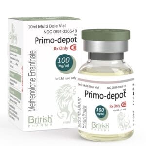 Primo-depot 100 by British Pharma vial and box